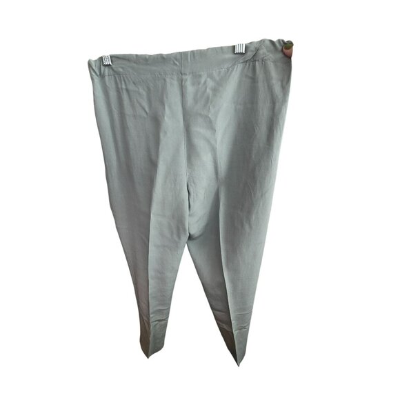 Vintage Womens Seafoam Green Silk Tunic With Mandarin Collar Pants Set HS147 - Picture 7 of 12